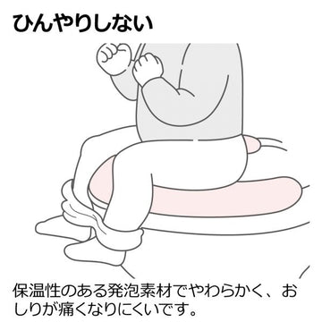 リッチェル ひんやりしない補助便座 ピンク(P)【送料無料 沖縄・一部地域を除く】